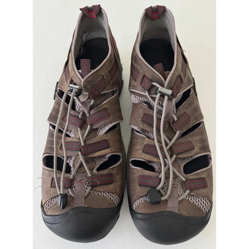 KEEN ARROYO II Men's 14 M Waterproof Brown Leather Water Shoes Sandals